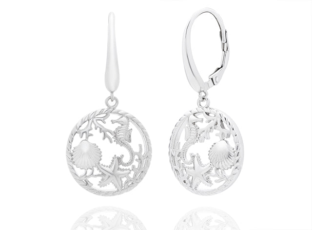 Sealife Theme Leverback Earring