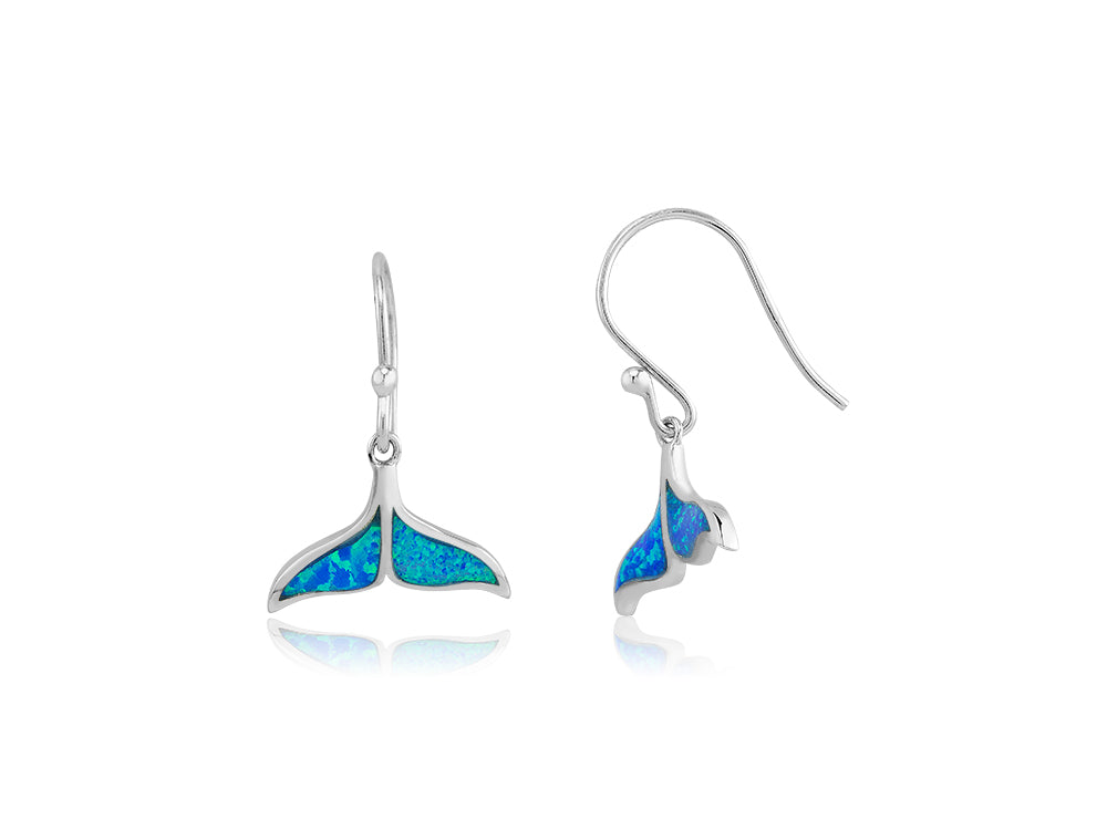 Whale Tail Earring on Wire