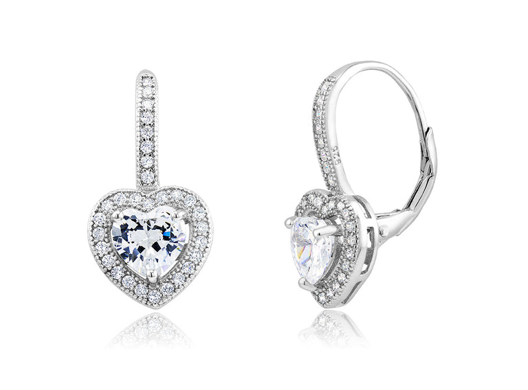 Leverback Heath Halo Earrings