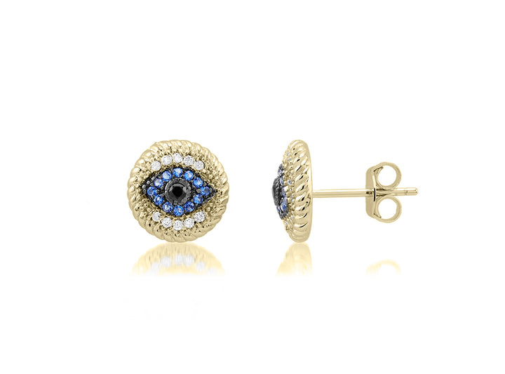 Evil Eye Stud Earrings