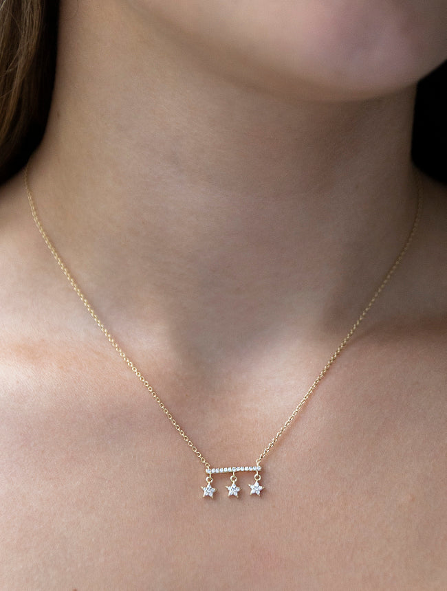 Bar and Star Necklace