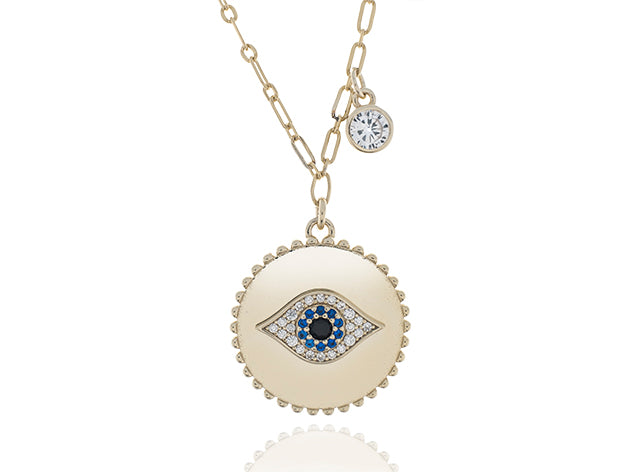 Evil Eye Medallion Necklace