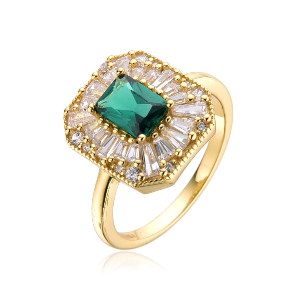 Emerald Cut Art Deco Ring