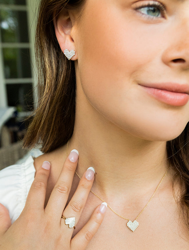 Contemporary Heart earrings