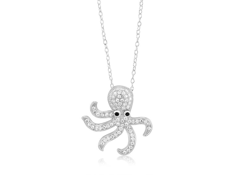 Octopus Pendant on Chain