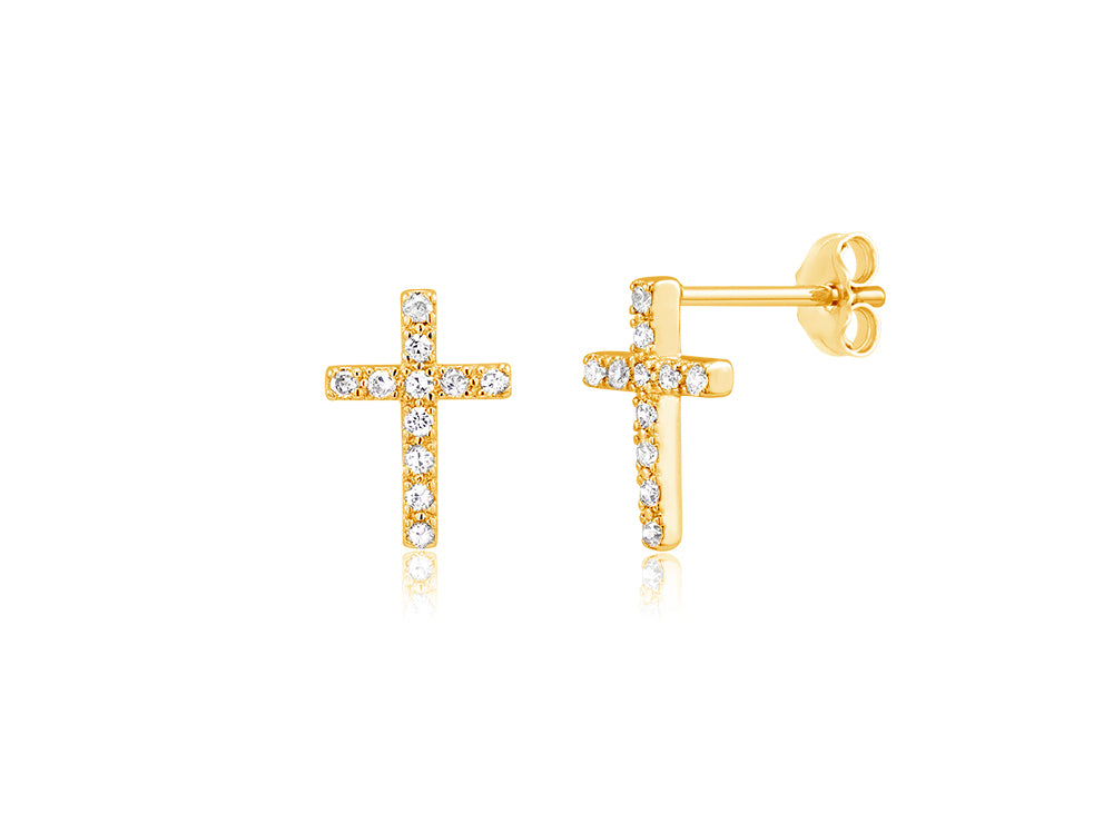 Cross Stud Earring